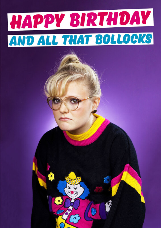 Happy Birthday Bollocks Card