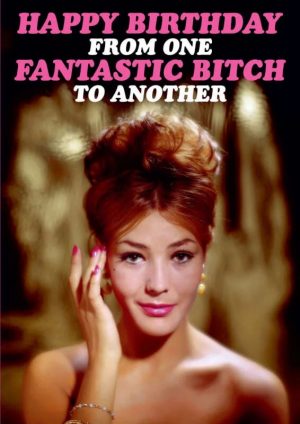 Happy Birthday Card Fantastic Bitch
