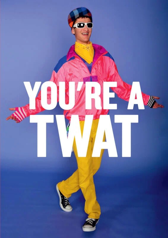 You are A Twat Greeting Card
