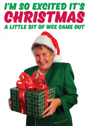 So Excited Christmas Card