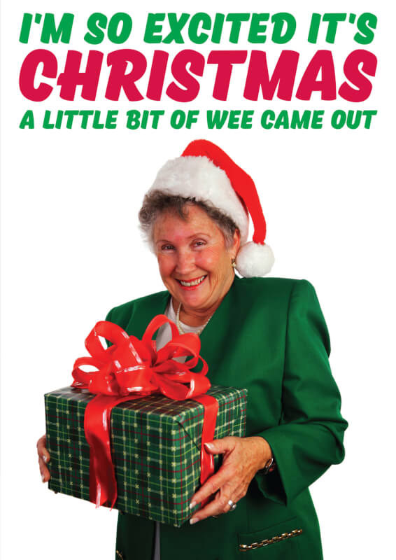 So Excited Christmas Card