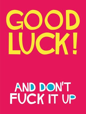 Good Luck Dean Morris Card