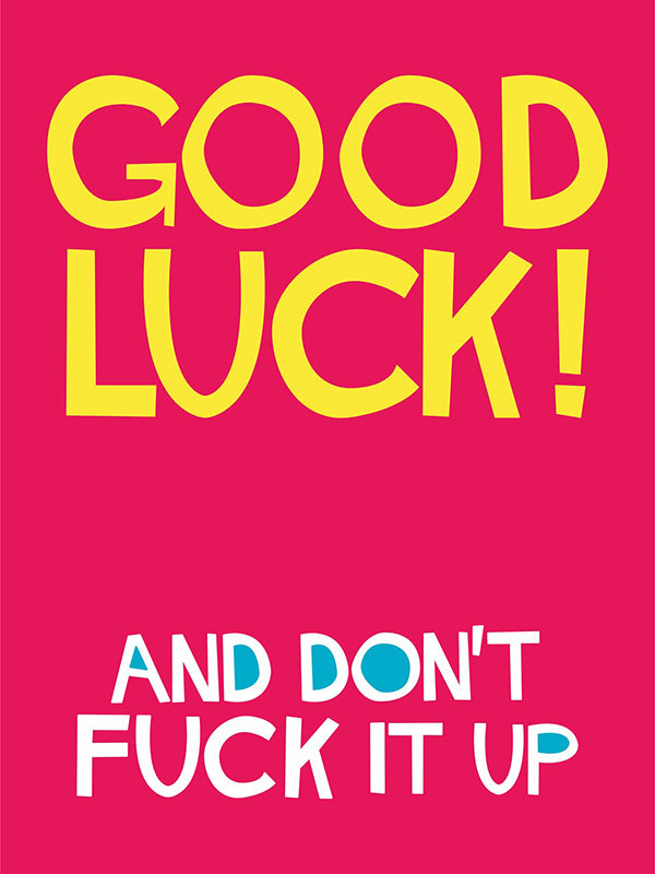 Good Luck Dean Morris Card