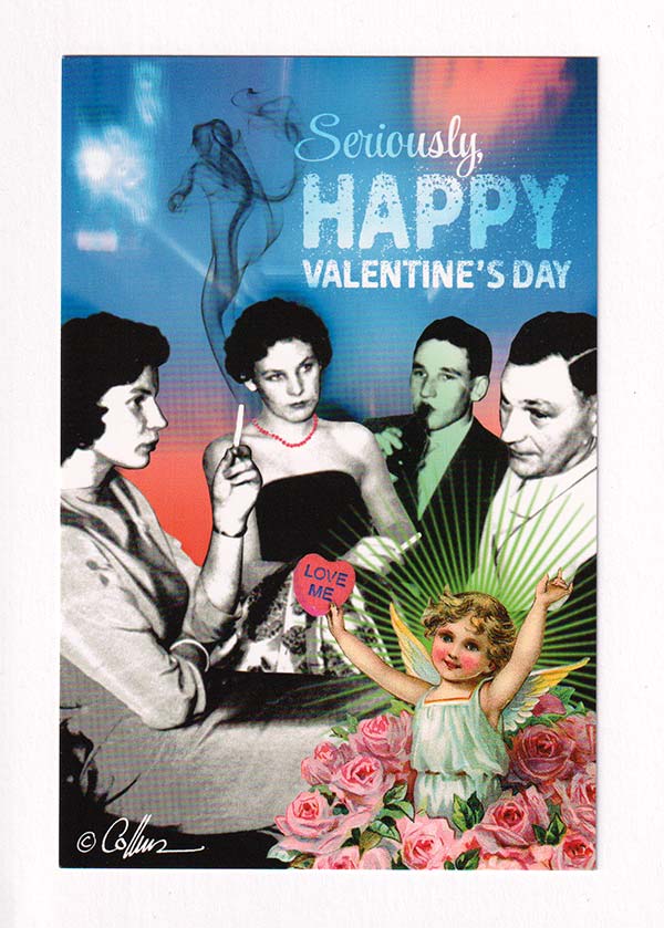 valentines art greeting card