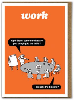 Work Biscuits Modern Toss Card