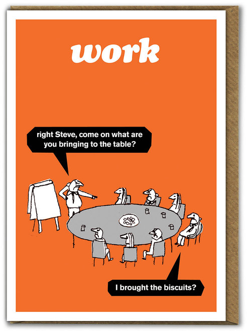 Work Biscuits Modern Toss Card