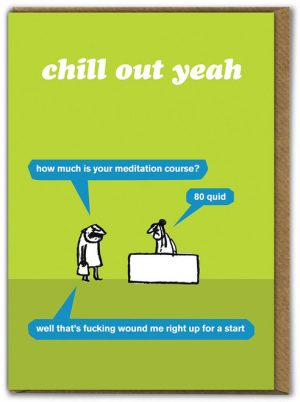 Chill Out Modern Toss Card