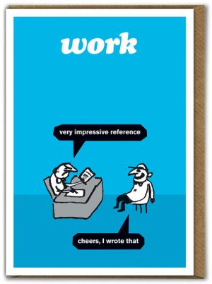 Work Reference Modern Toss Card