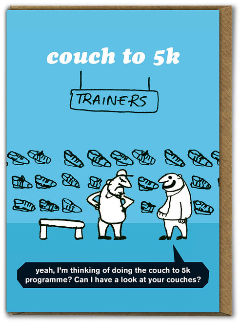 Couch to 5k Modern Toss Card