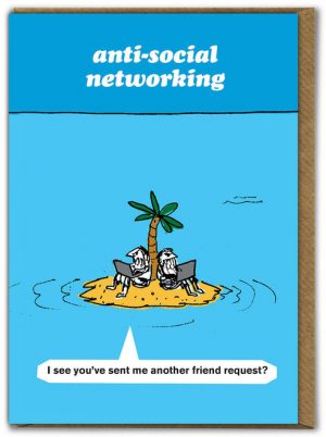Anti Social Networking Modern Toss Card