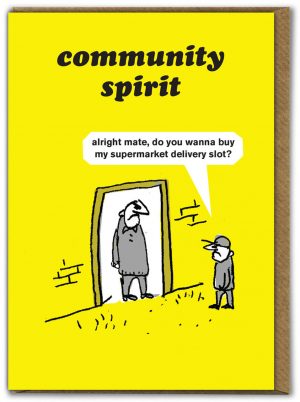 Community Spirit Modern Toss Greeting Card