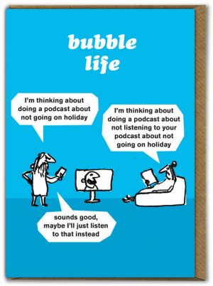 Bubble Life Podcast Modern Toss Card