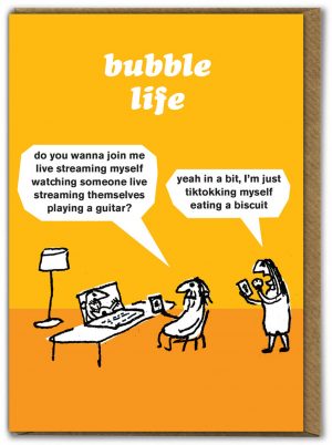 Bubble Life Streaming Modern Toss Card