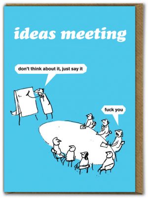 Ideas Meeting Modern Toss Card