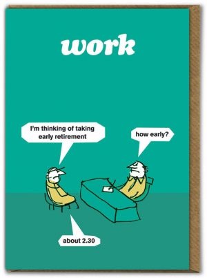 Early Retirement Modern Toss Card
