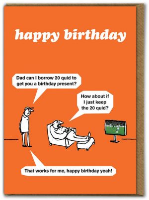 Borrow 20 Quid Modern Toss Card