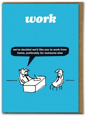 Work From Home Modern Toss Card