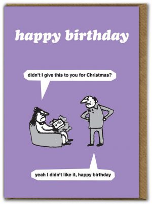 Birthday Present Modern Toss Card