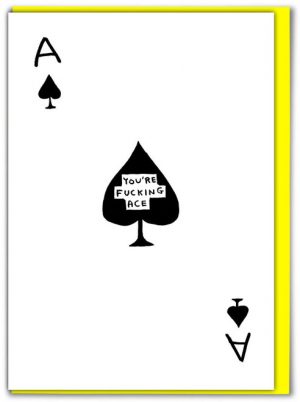 Fucking Ace David Shrigley card