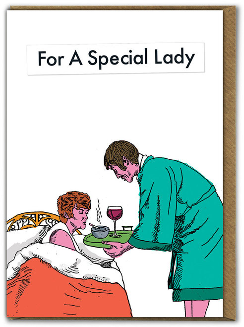 Special Lady Valentine Greeting Card