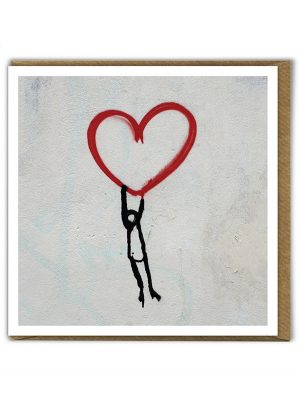 Street Art Heart Valentines Card