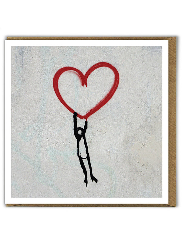 Street Art Heart Valentines Card