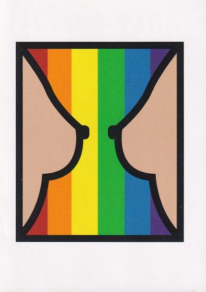 Gay Nipples LGBTQ greeting card