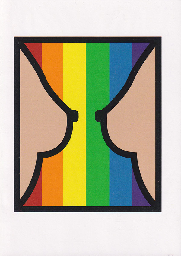 Gay Nipples LGBTQ greeting card