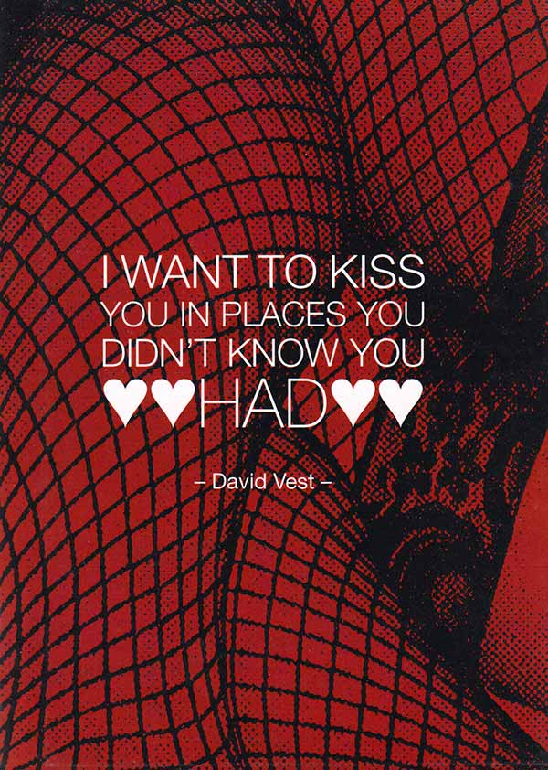 Kiss You valentine greeting card