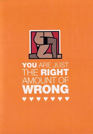 Wrong Valentine greeting card