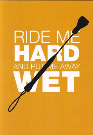 Ride Me Hard fetish greeting card