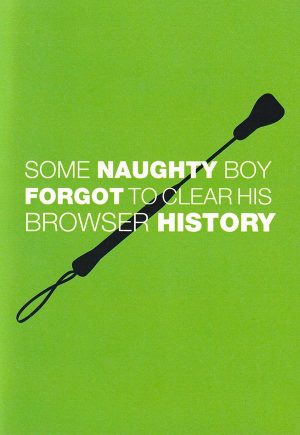 Naughty Boy fetish greeting card