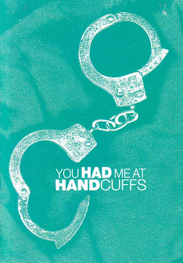 Handcuffs fetish kinky greeting card