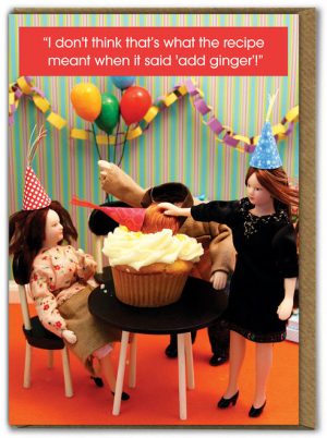 Ginger Cake Birthday Card