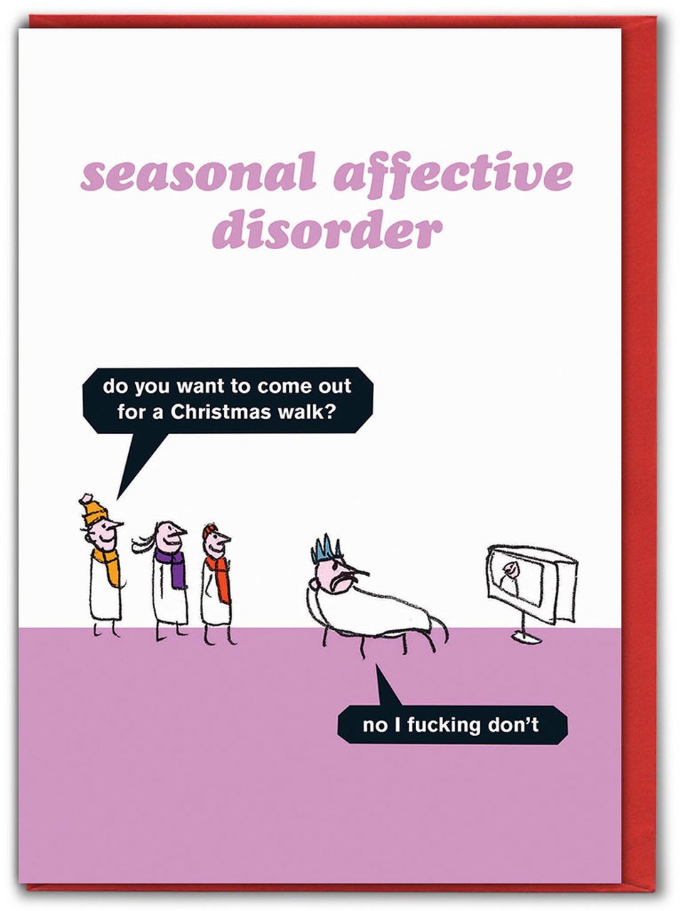 seasonal affective disorder Xmas Card