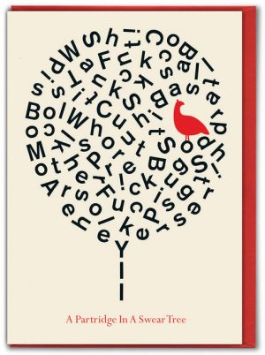 Partridge Swear Tree Christmas Card