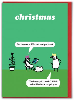 Recipe Book Xmas Card