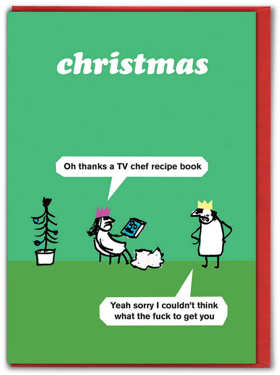Recipe Book Xmas Card