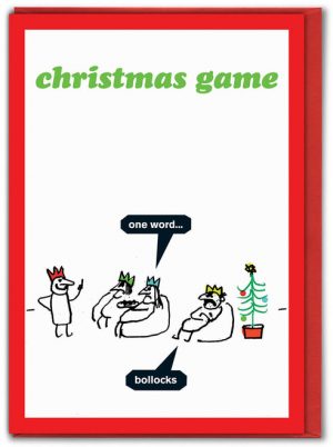 Christmas Game Modern Toss Card