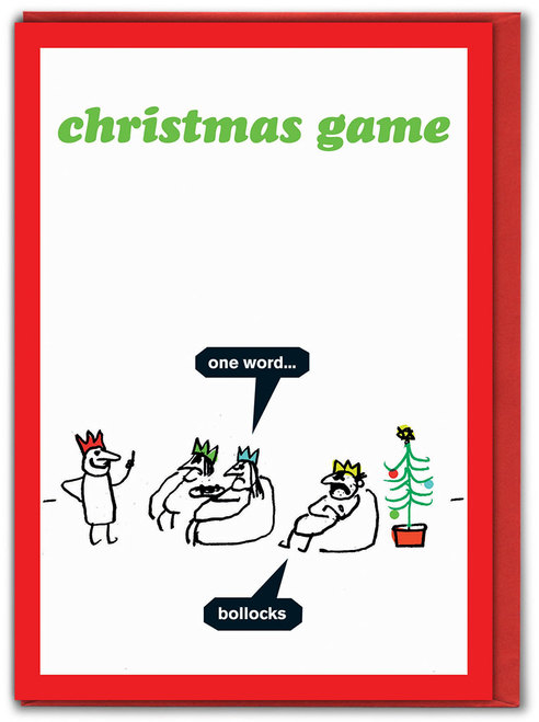 Christmas Game Modern Toss Card