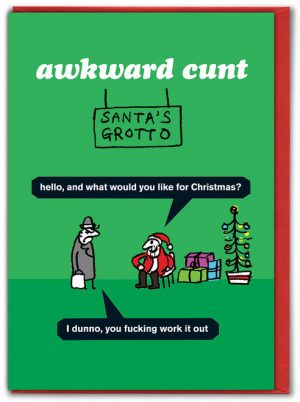 Awkward Cunt Christmas card