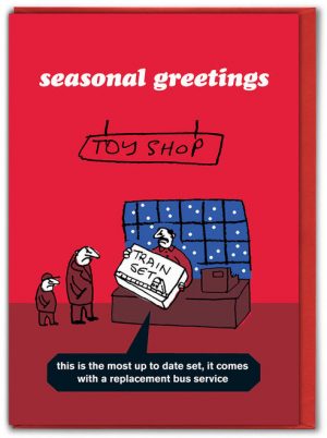 Bus Replacement Xmas Card