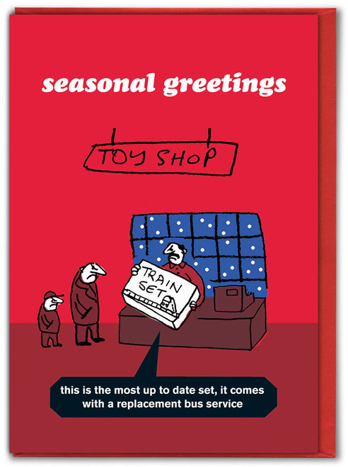 Bus Replacement Xmas Card
