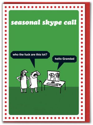 Seasonal Skype Modern Toss Card