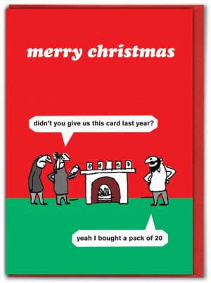 Modern Toss Christmas Card