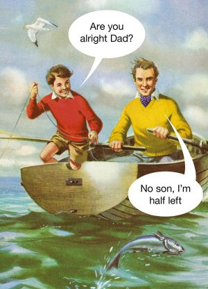 alright dad fathers day greeting card