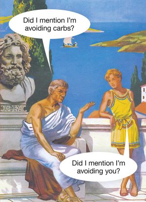 avoiding carbs kmk greeting card