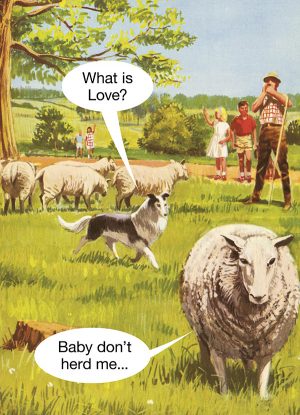 baby dont herd me greeting card
