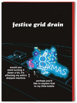 christmas grid drain modern toss card