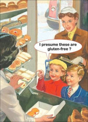 gluten free diet greeting card